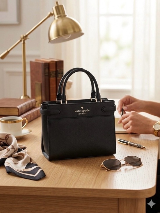 kate spade Handbags - Kate Spade  New York Staci Black Structured Mini Satchel w/ crossbody strap